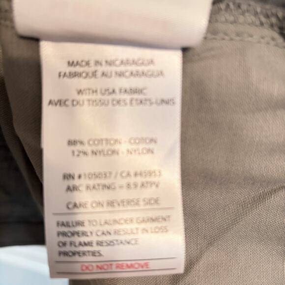 NWT Ariat FR Solid Work Shirt in Silver Fox Gray Men's 3XL Big - Picture 12 of 14